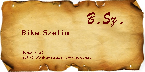 Bika Szelim névjegykártya